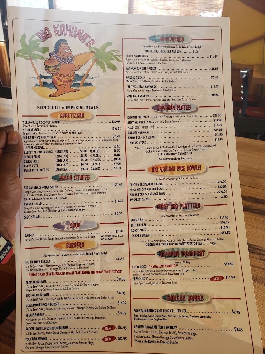 Big Kahuna's Photo Menu 7