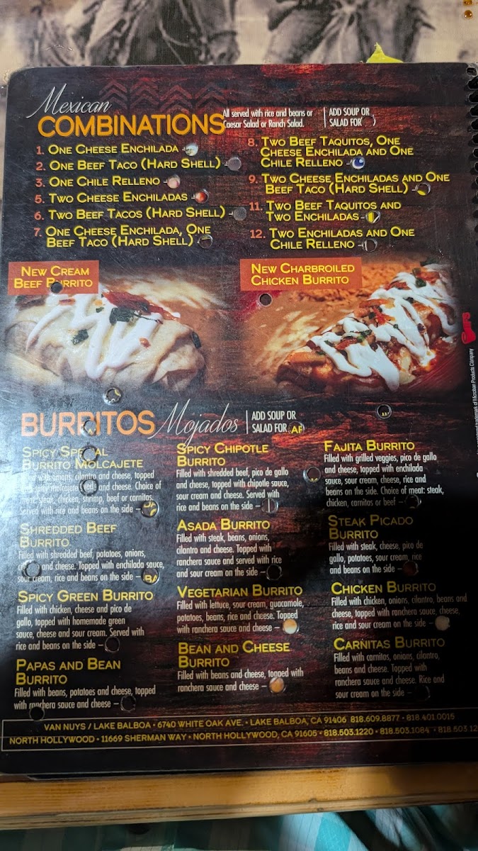 Salsa & Beer Photo Menu 1