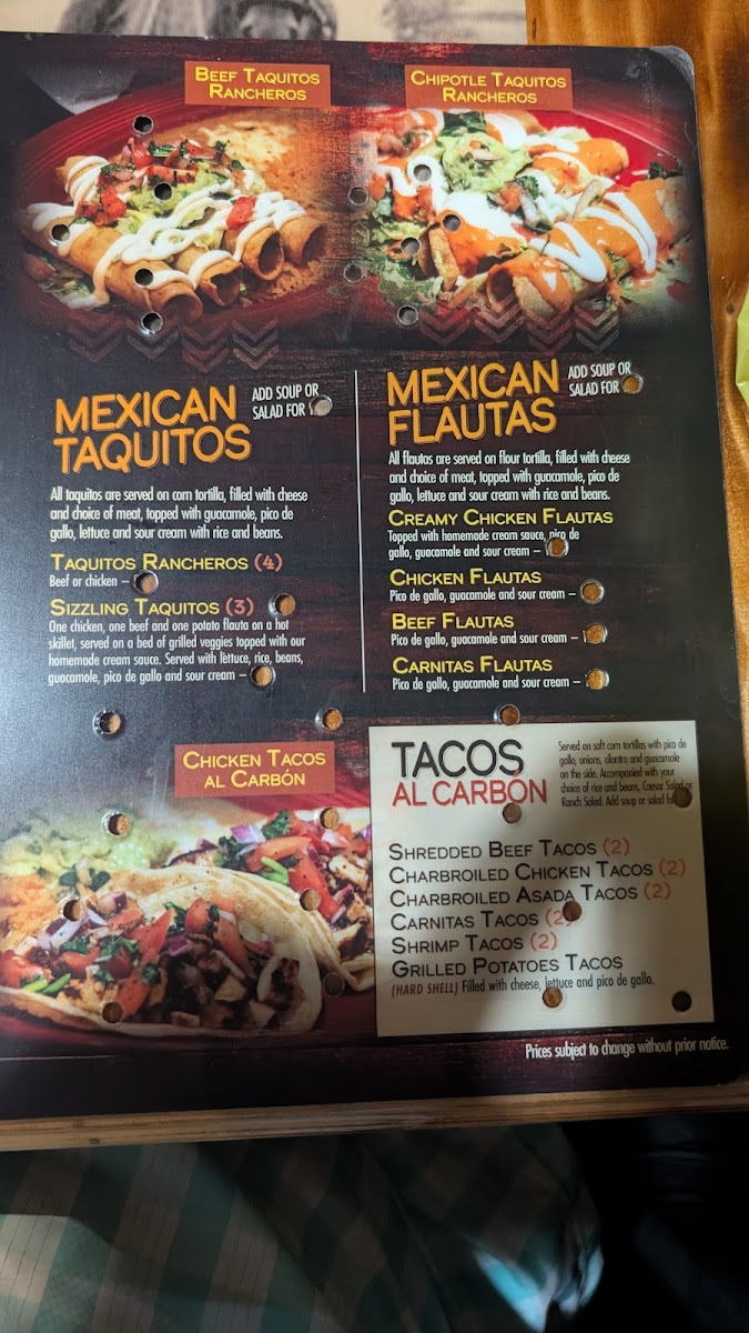 Salsa & Beer Photo Menu 3