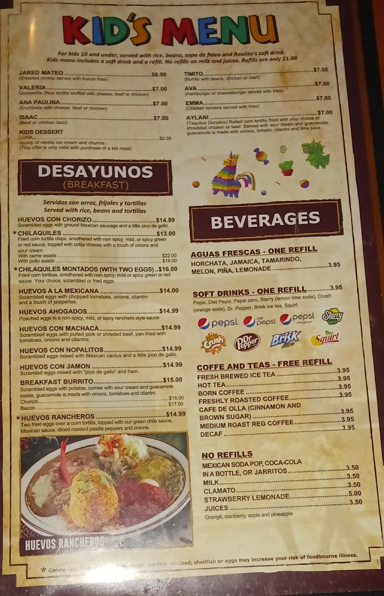 Bonito Michoacan Mexican Restaurant Photo Menu 2