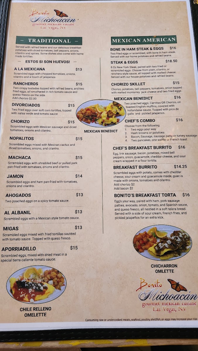 Bonito Michoacan Mexican Restaurant Photo Menu 3
