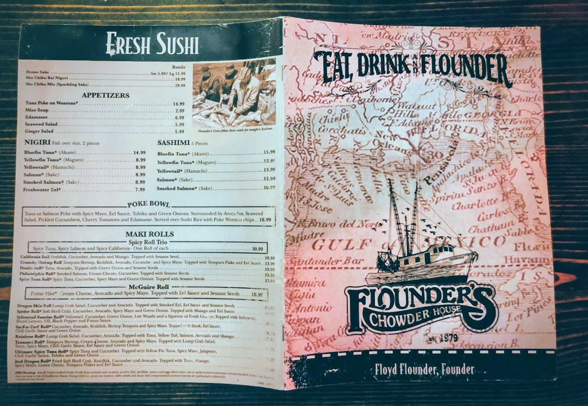Flounder's Chowder House Photo Menu 2
