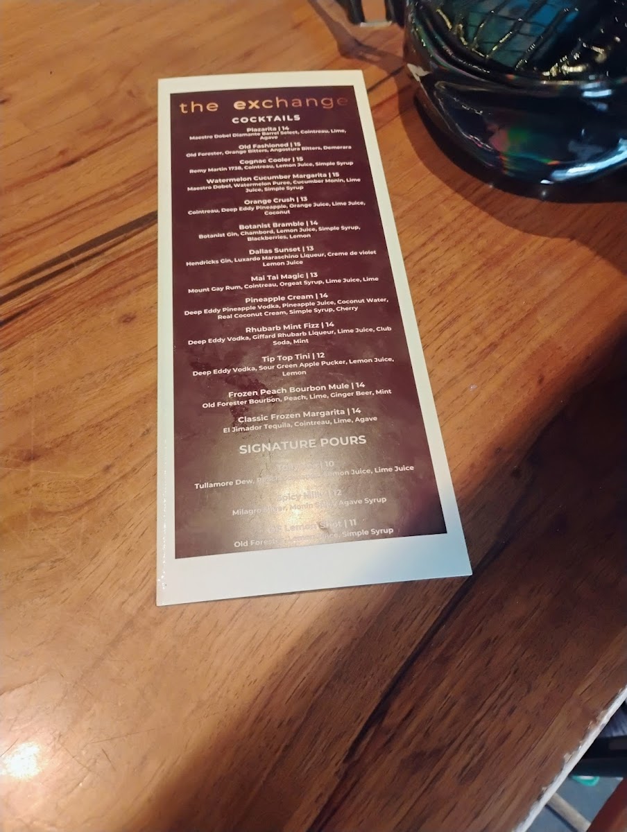 The Exchange Food Hall Photo Menu 1