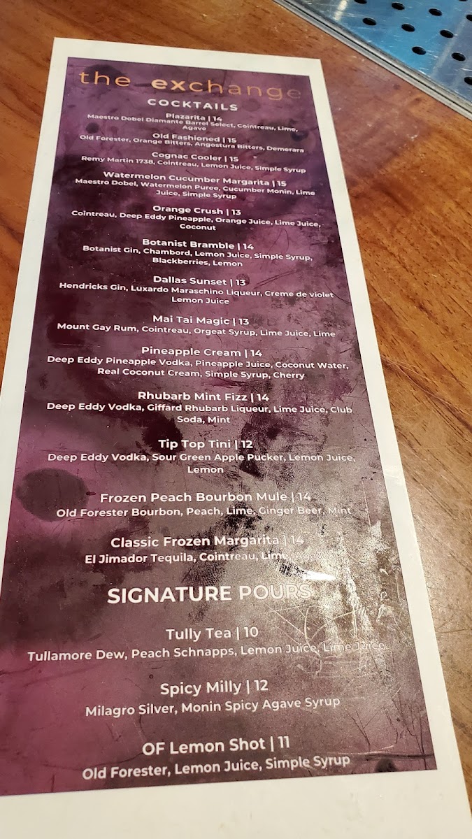 The Exchange Food Hall Photo Menu 5