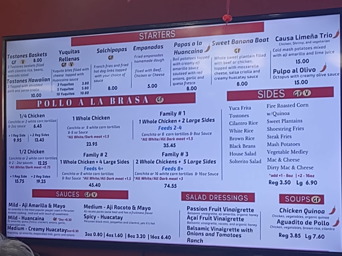 Inka Chicken Photo Menu 2