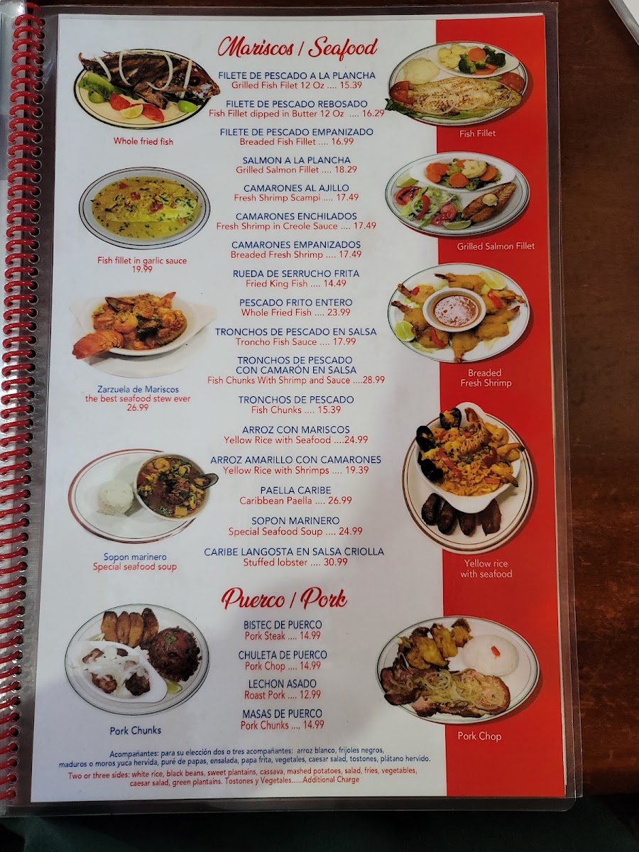 Caribe Restaurant Photo Menu 10