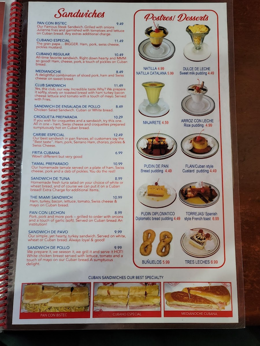 Caribe Restaurant Photo Menu 3