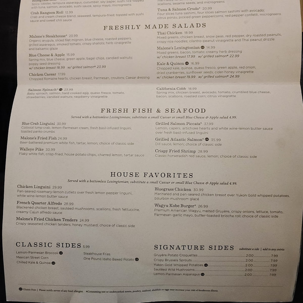 Malone's - Louisville Photo Menu 10