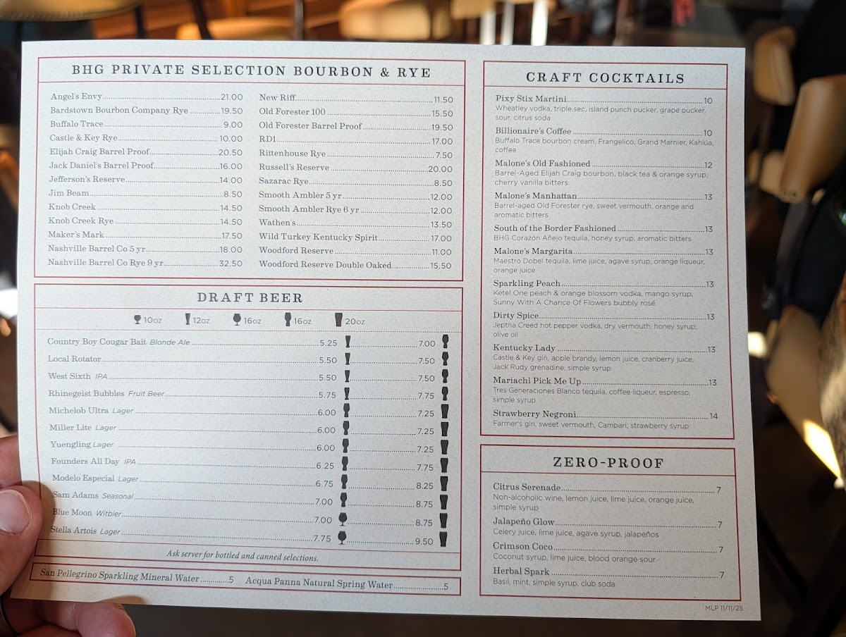 Malone's - Louisville Photo Menu 2