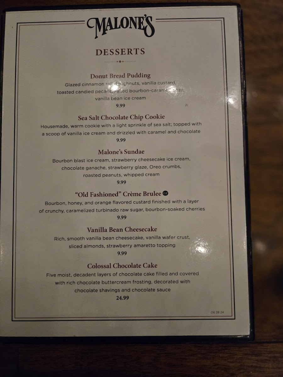 Malone's - Louisville Photo Menu 6