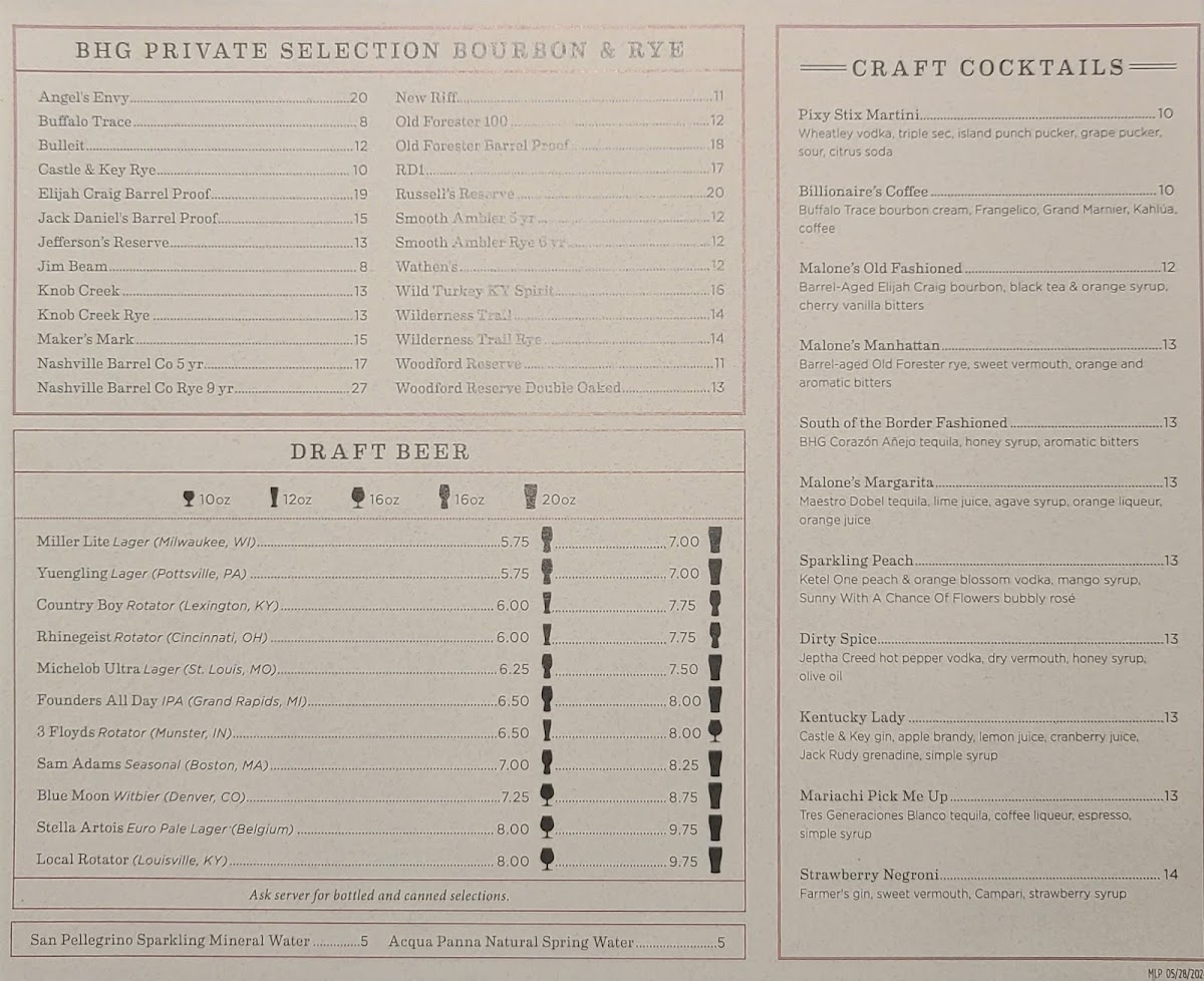 Malone's - Louisville Photo Menu 7