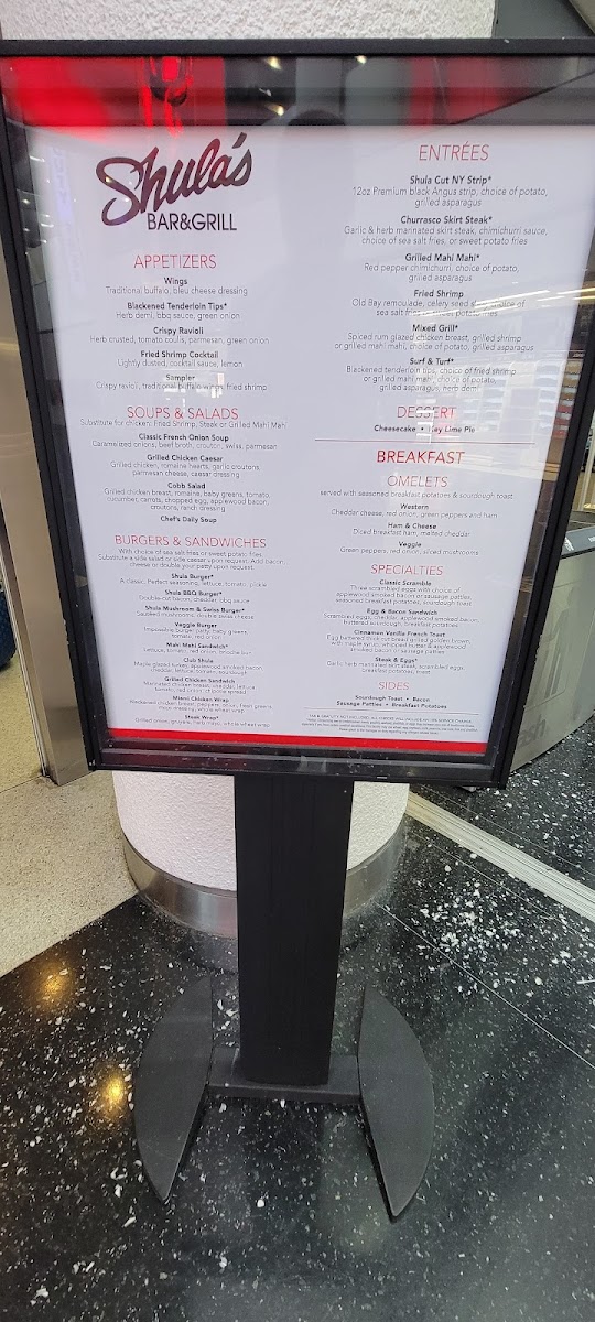 Shula's Bar & Grill Photo Menu 3