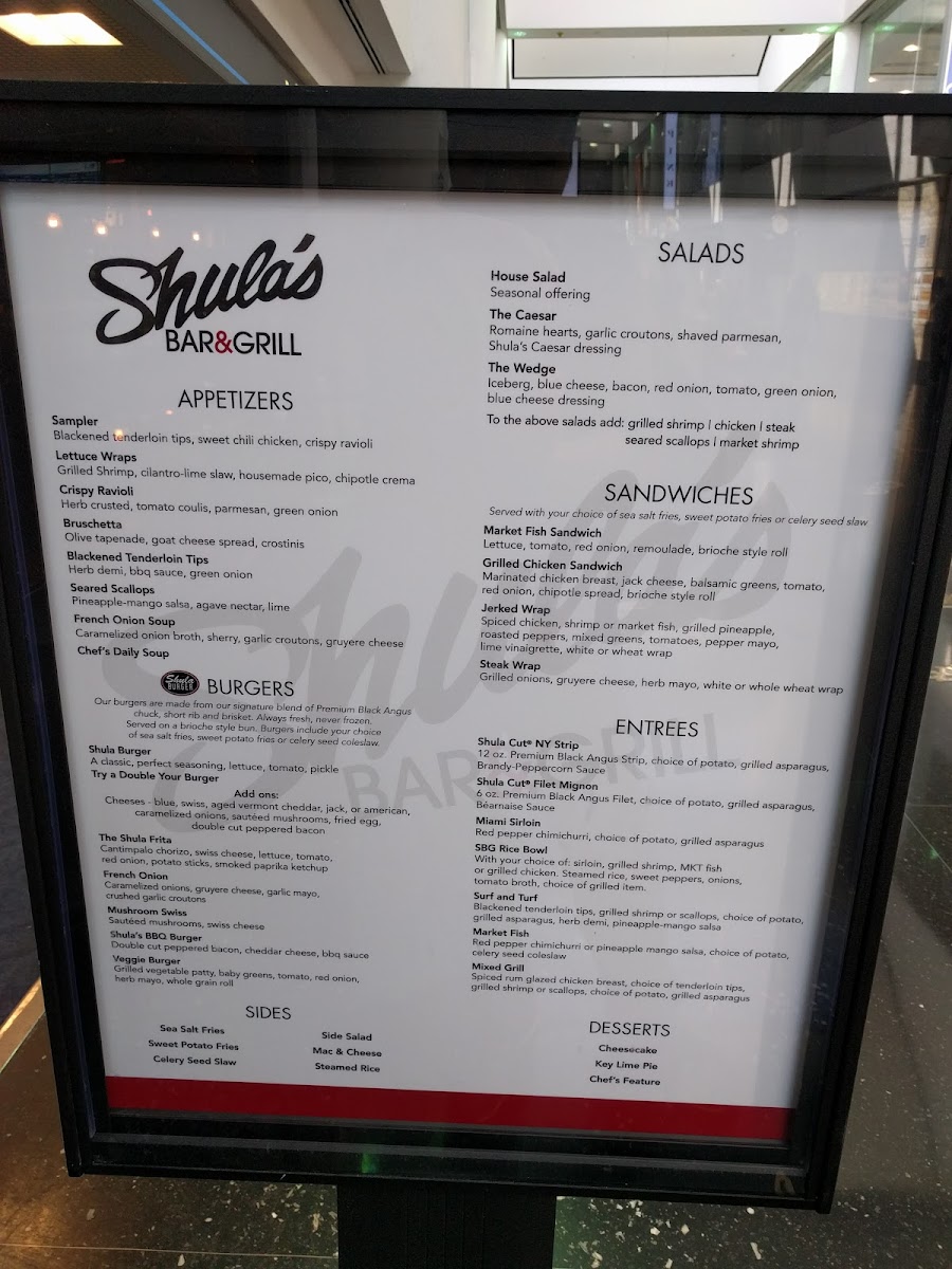 Shula's Bar & Grill Photo Menu 4
