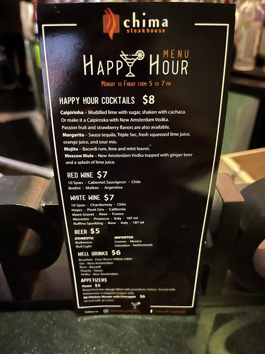 Chima Steakhouse Fort Lauderdale Photo Menu 4