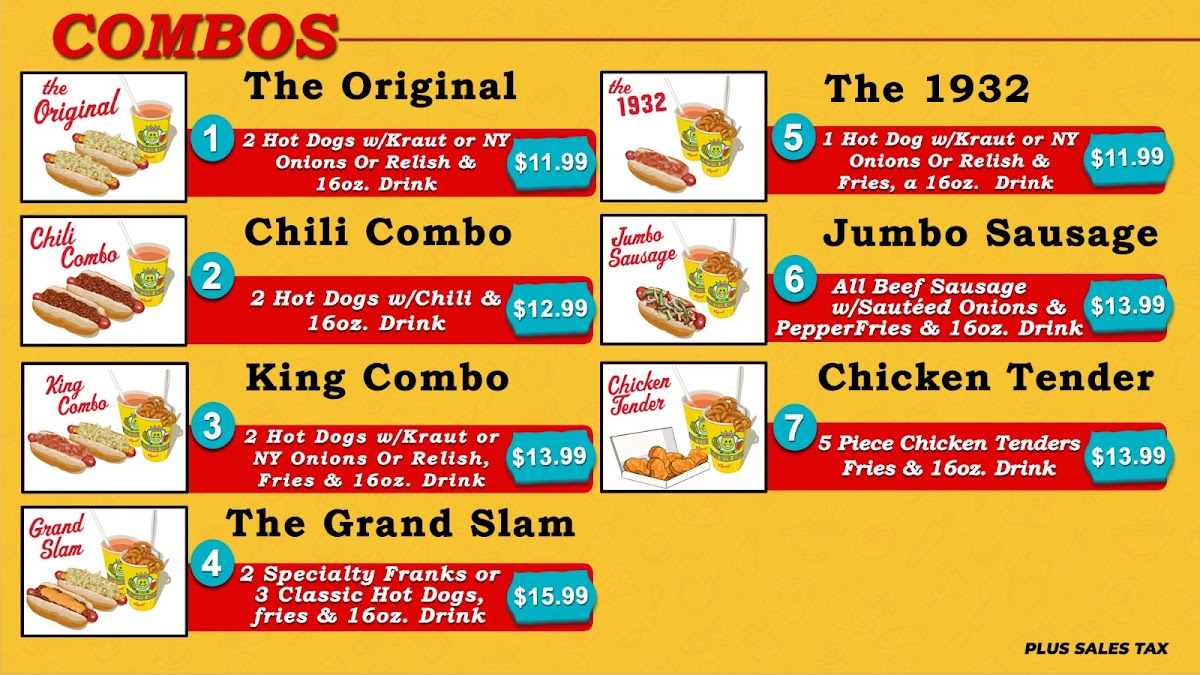 Papaya King Photo Menu 2