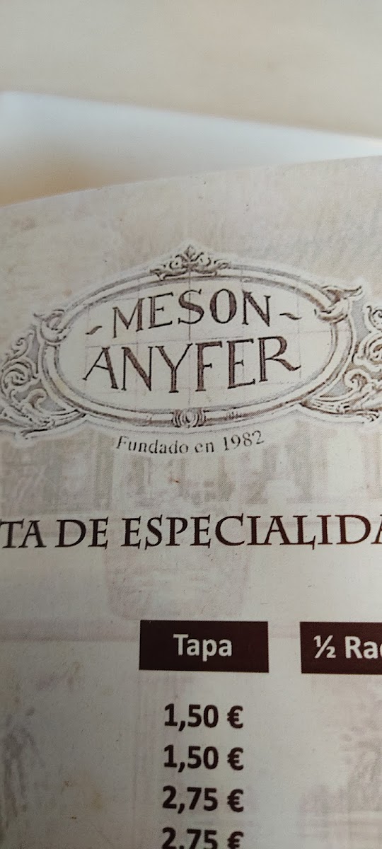 Mesón Anyfer Photo Menu 9