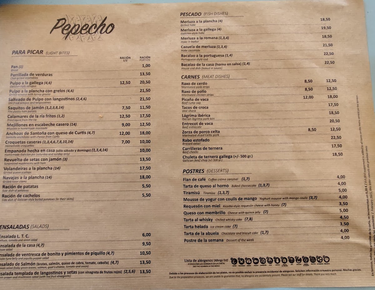 Restaurante Pepecho Photo Menu 5
