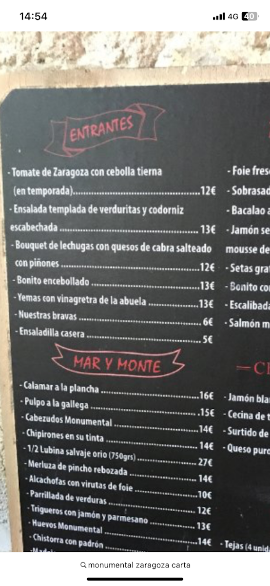 Monumental Taberna Photo Menu 3