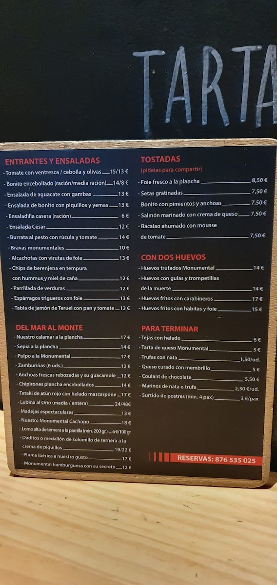 Monumental Taberna Photo Menu 5