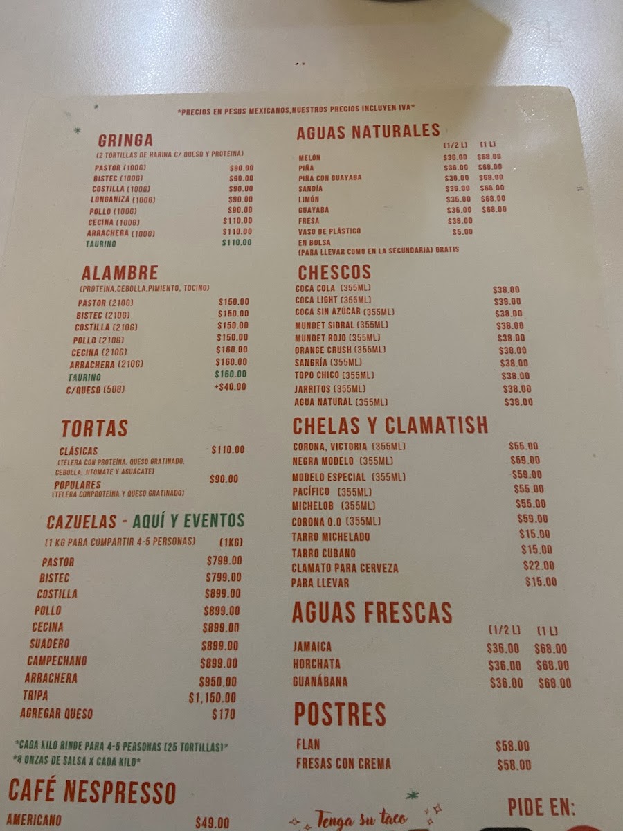 Tacos Nene Photo Menu 3