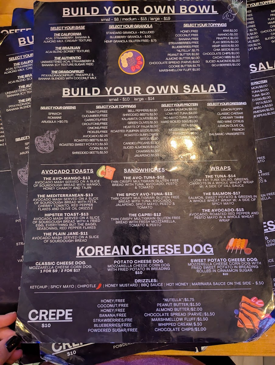 Bean & Berry Photo Menu 3