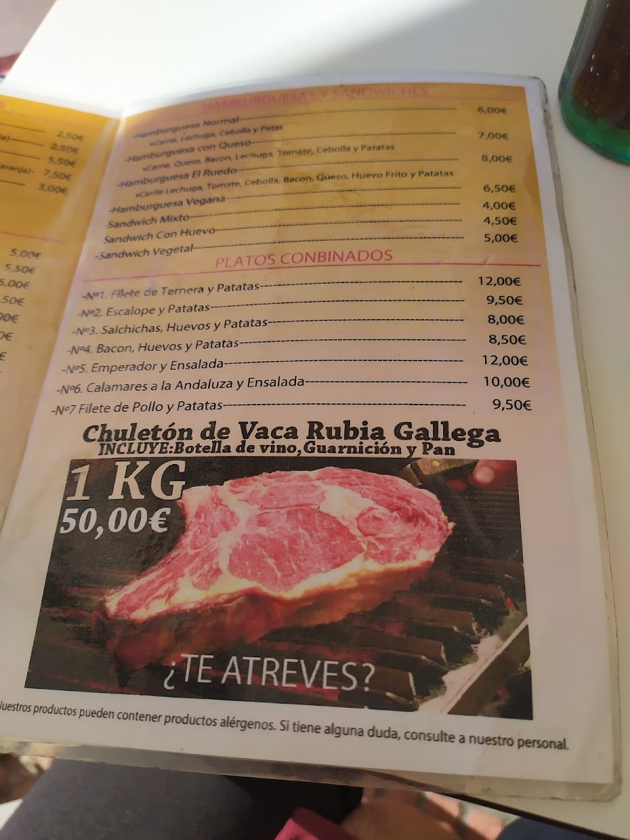 Taberna De Tapas El Ruedo Photo Menu 4