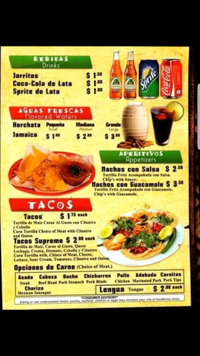 El Ranchito Photo Menu 8