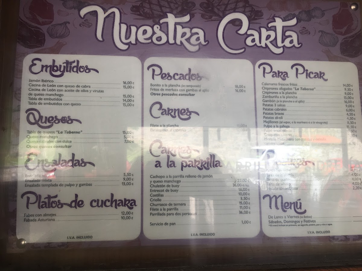 La Taberna Photo Menu 9
