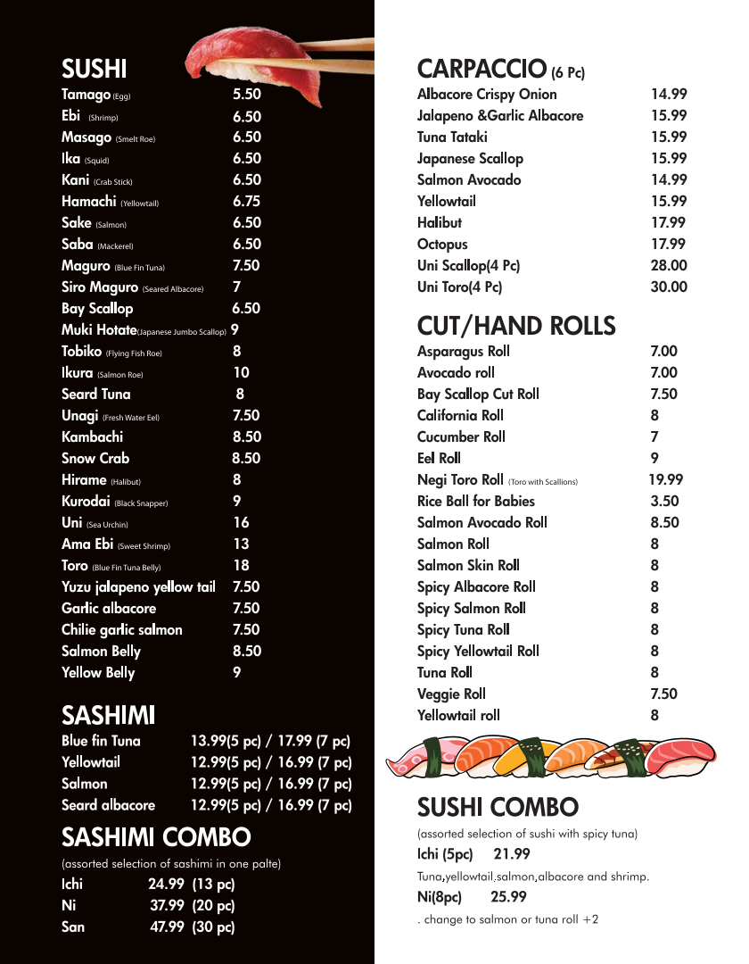 Ocean Sushi Photo Menu 4