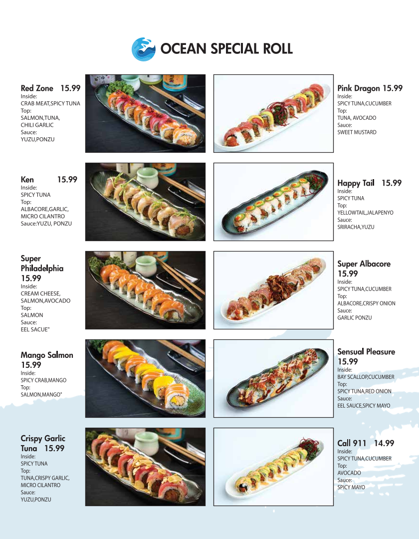 Ocean Sushi Photo Menu 5