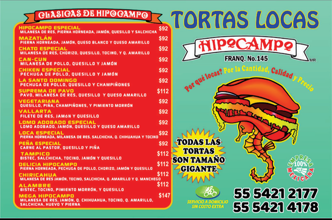 Tortas Locas Hipocampo Photo Menu 3