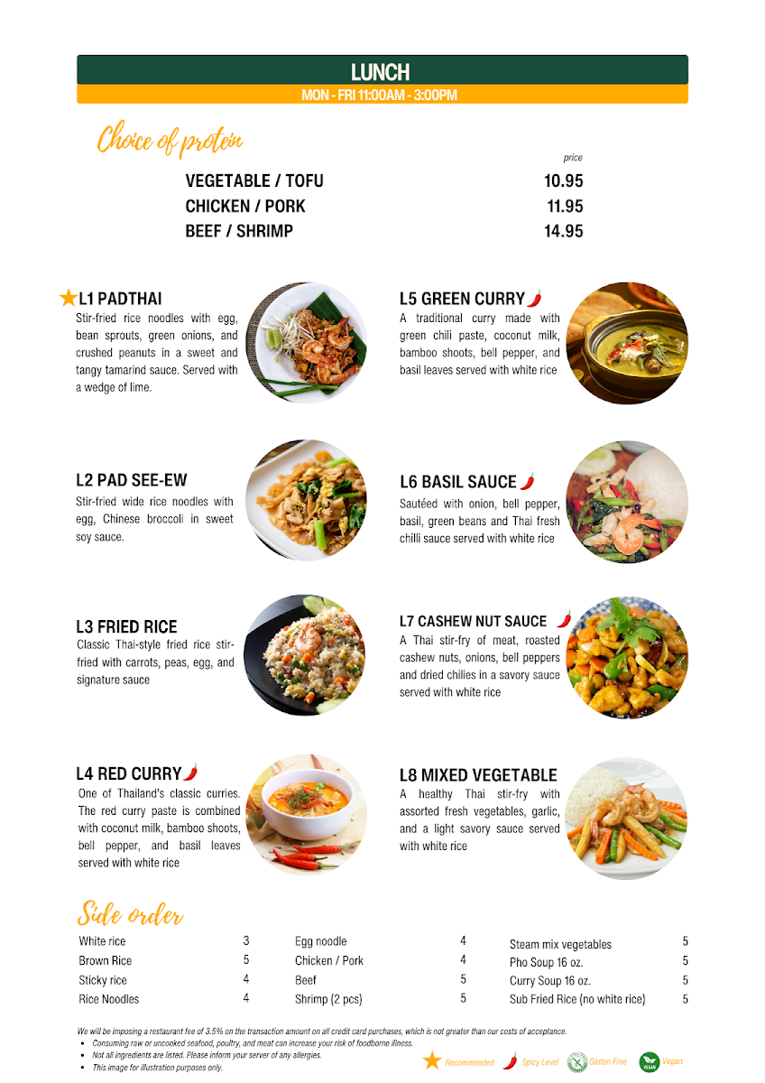 PHO & PADTHAI Vietnamese -Thai Cusine Photo Menu 2