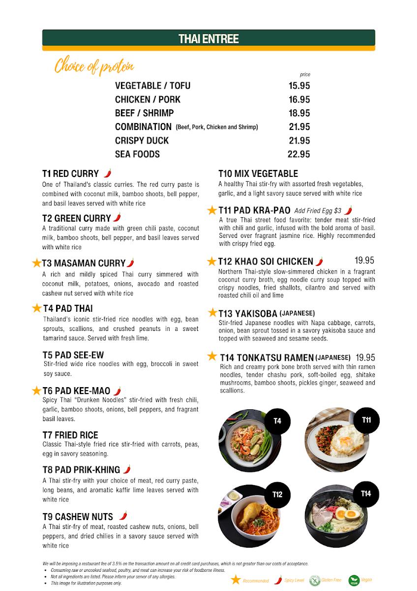 PHO & PADTHAI Vietnamese -Thai Cusine Photo Menu 7