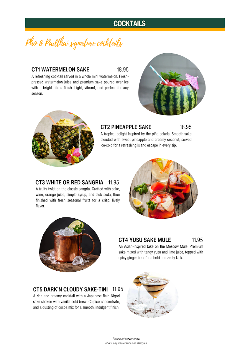 PHO & PADTHAI Vietnamese -Thai Cusine Photo Menu 9