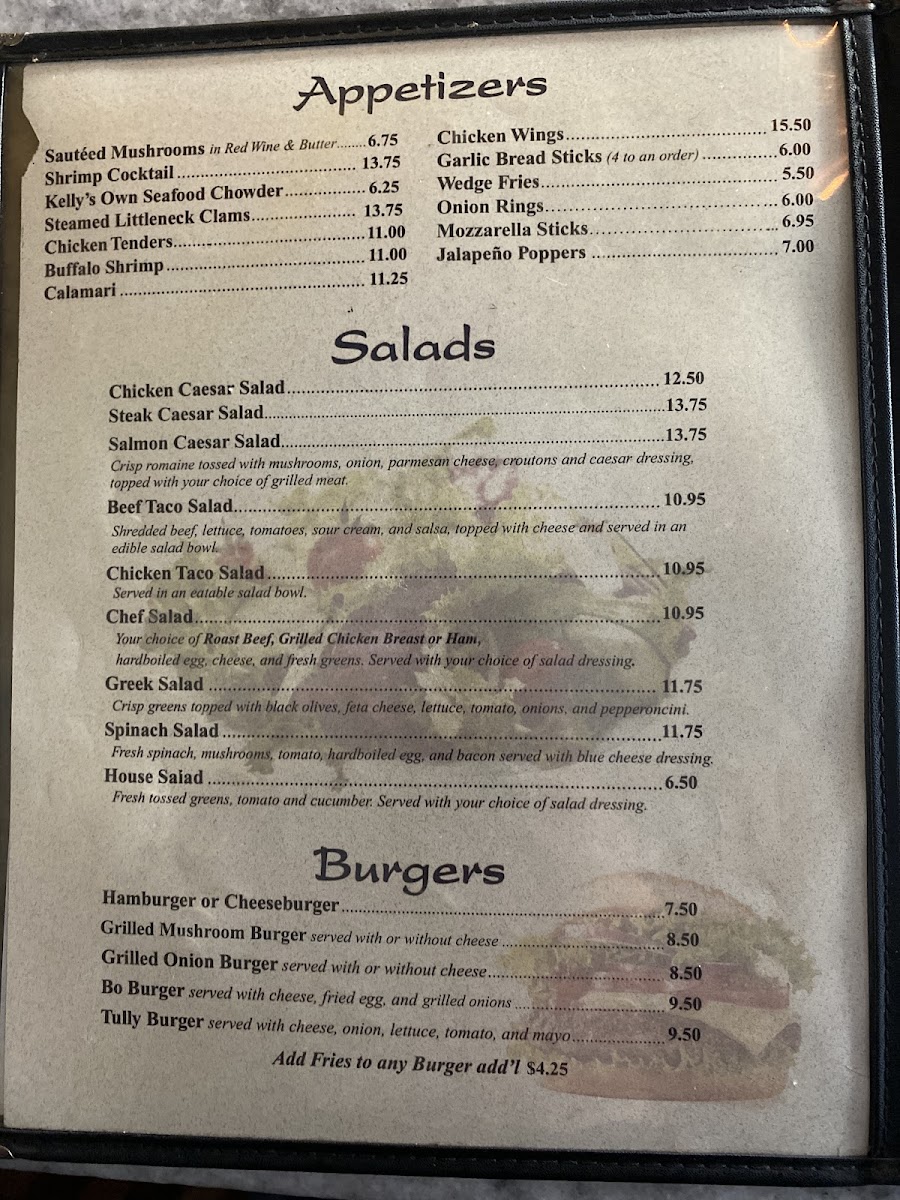 Kelly's Dockside Cafe Photo Menu 6