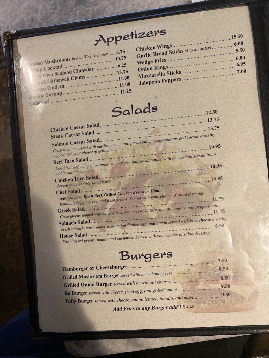 Kelly's Dockside Cafe Photo Menu 7
