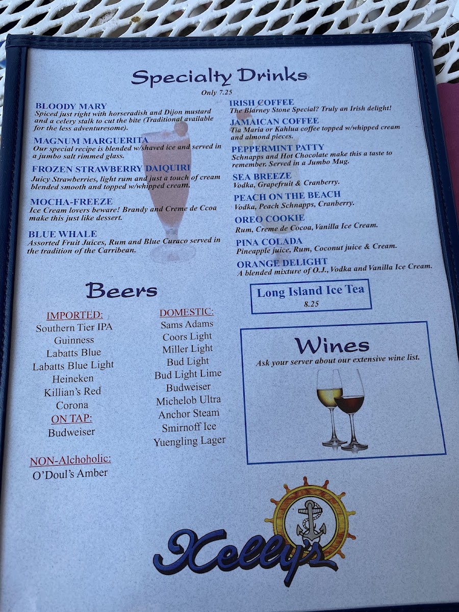 Kelly's Dockside Cafe Photo Menu 9