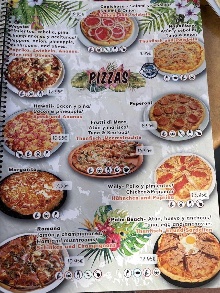 Pizzeria Restaurante Palm Beach Photo Menu 1