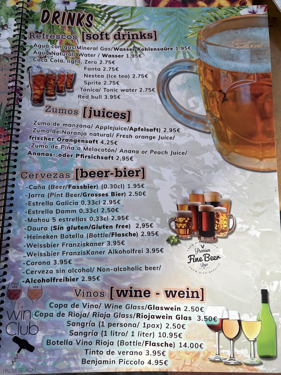 Pizzeria Restaurante Palm Beach Photo Menu 2