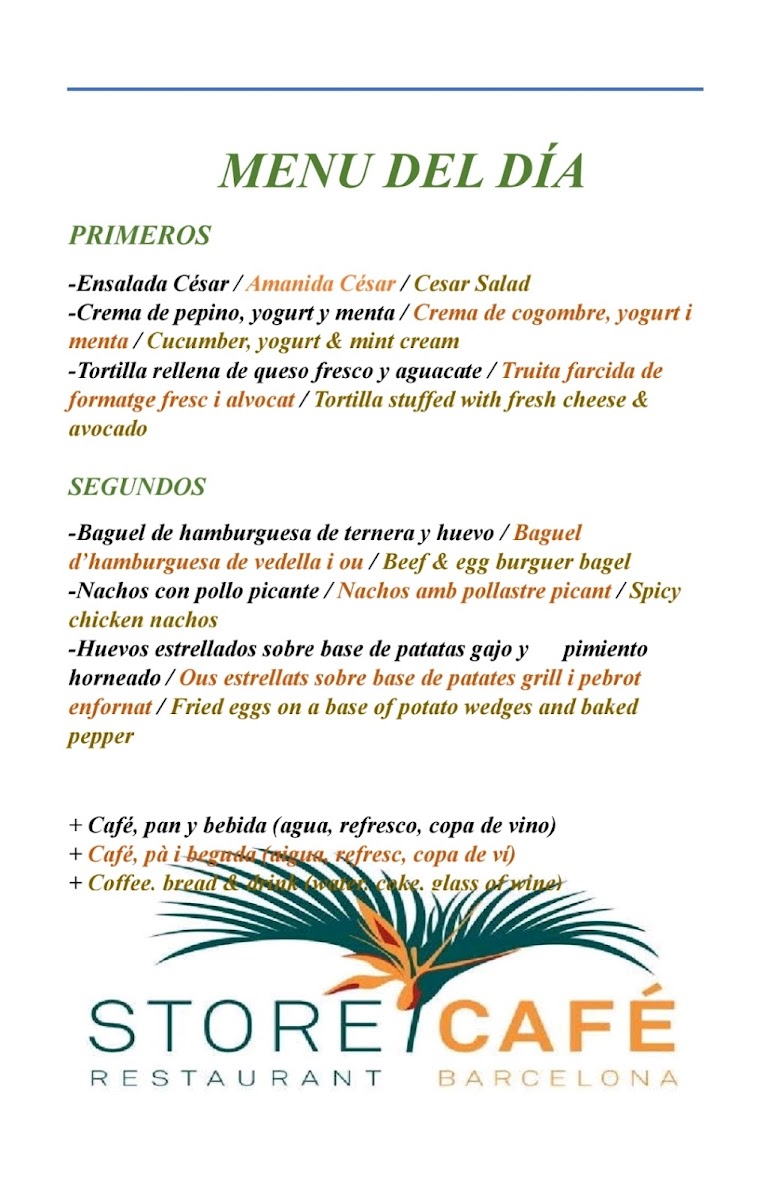 Store Cafè Photo Menu 3