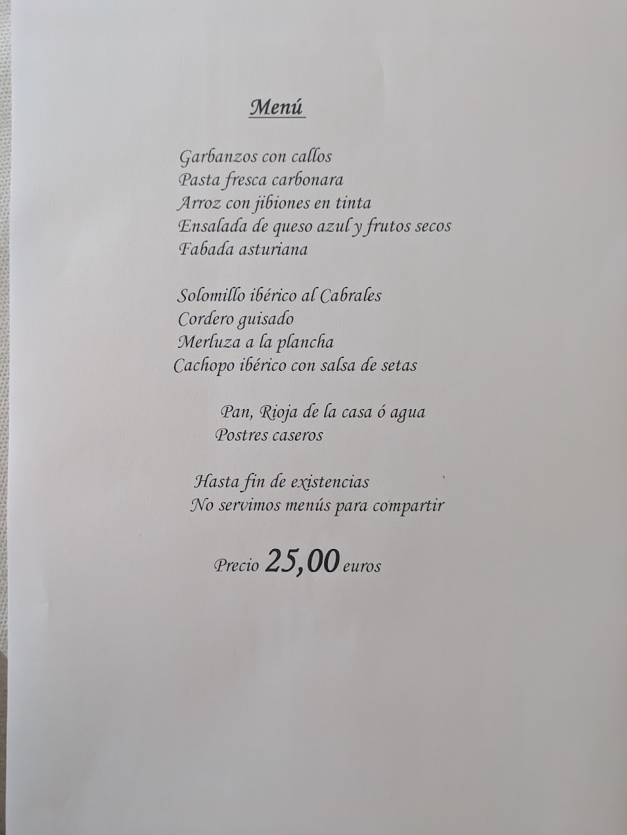 Casa Samuel Photo Menu 1
