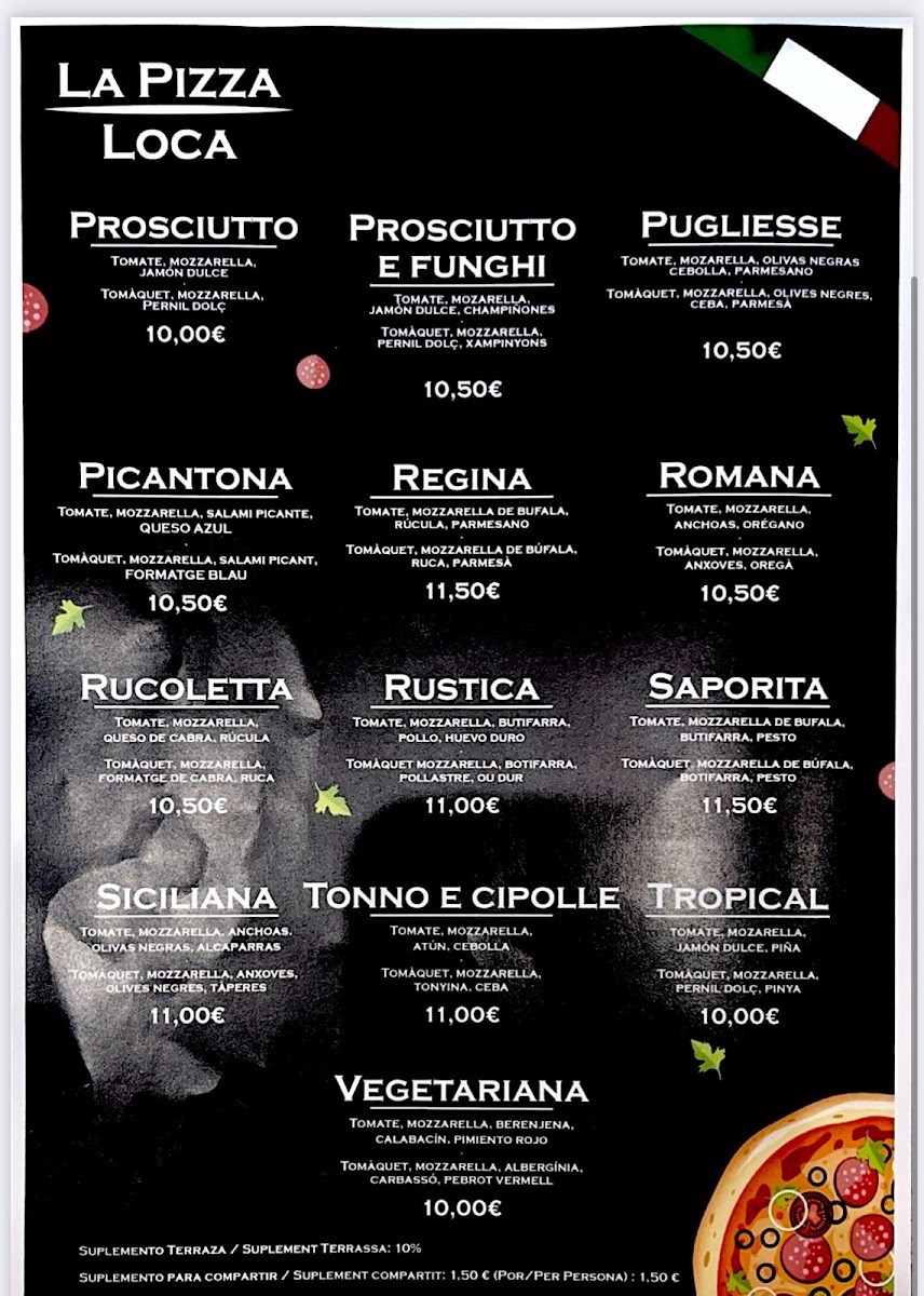 La Pizza Loca Photo Menu 2