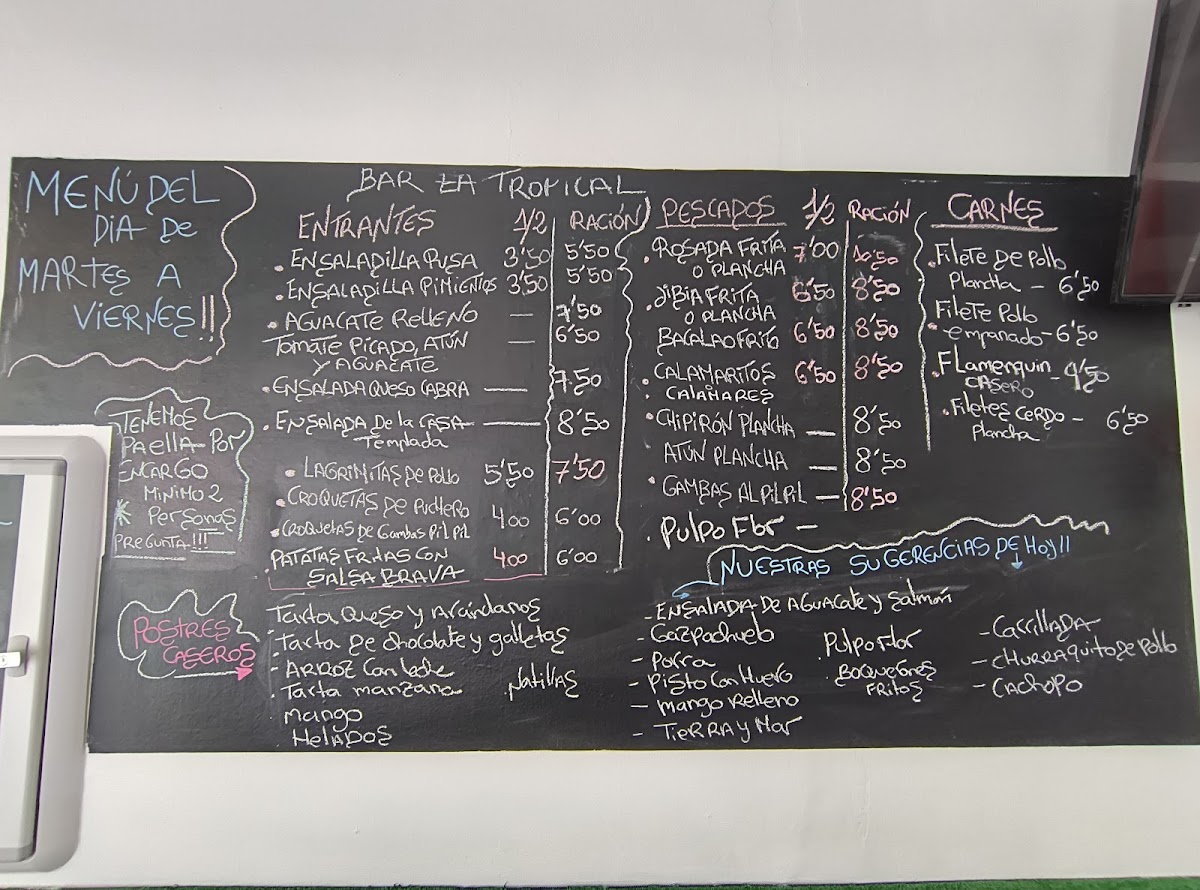 Café bar la Tropical Photo Menu 3