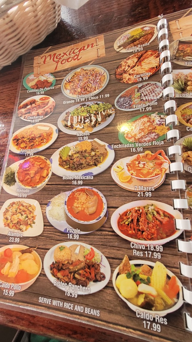 Los Arcos Restaurant Photo Menu 1
