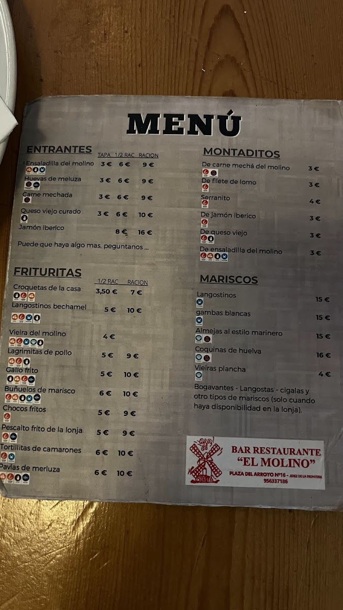 Bar restaurante El Molino Photo Menu 3