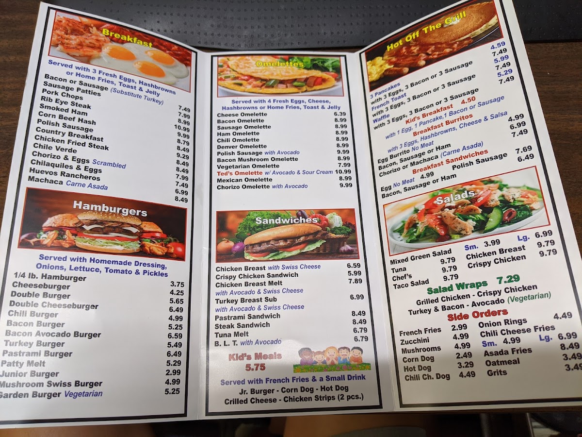 Ted's Place Photo Menu 5
