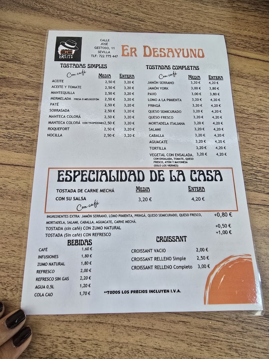 Café bar Er Tito Photo Menu 3