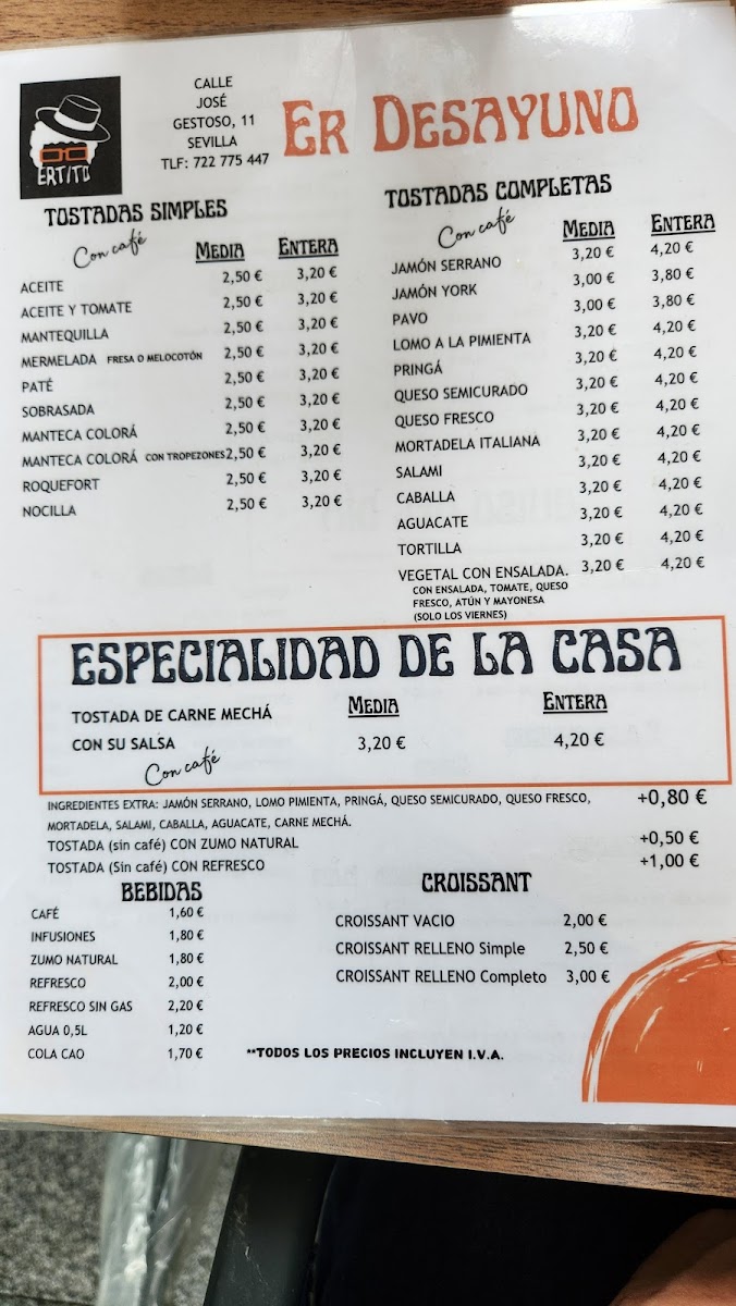 Café bar Er Tito Photo Menu 4