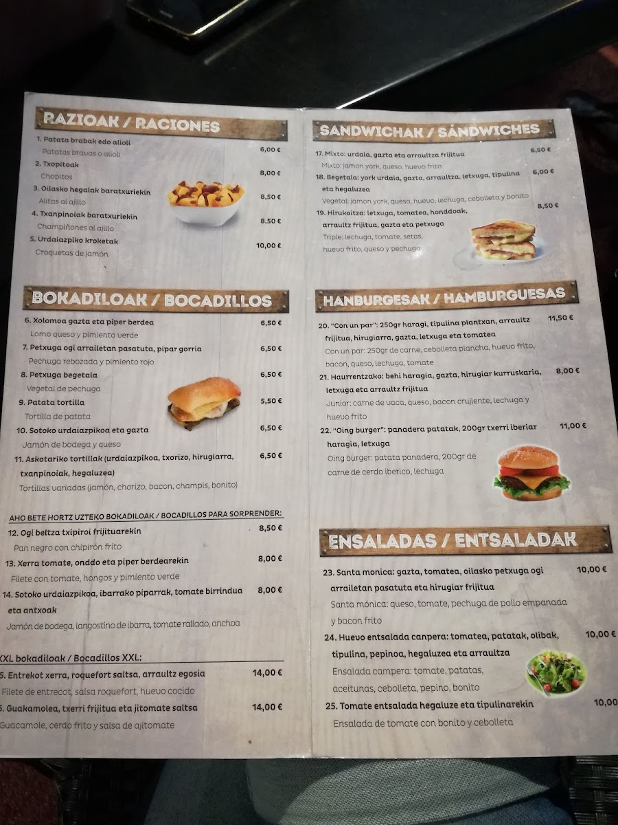 Route 33 Gourmet Photo Menu 5