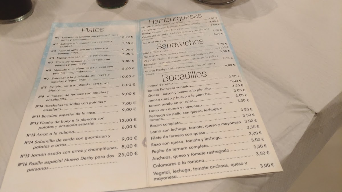 Cafetería Nuevo Derby Photo Menu 5